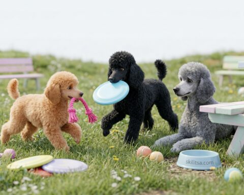 Poodle portrait
