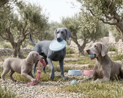 Weimaraner portrait